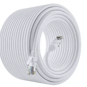 Cat6E Ethernet Cable 20Meter, 10GBPS High Speed Internet Cable-White