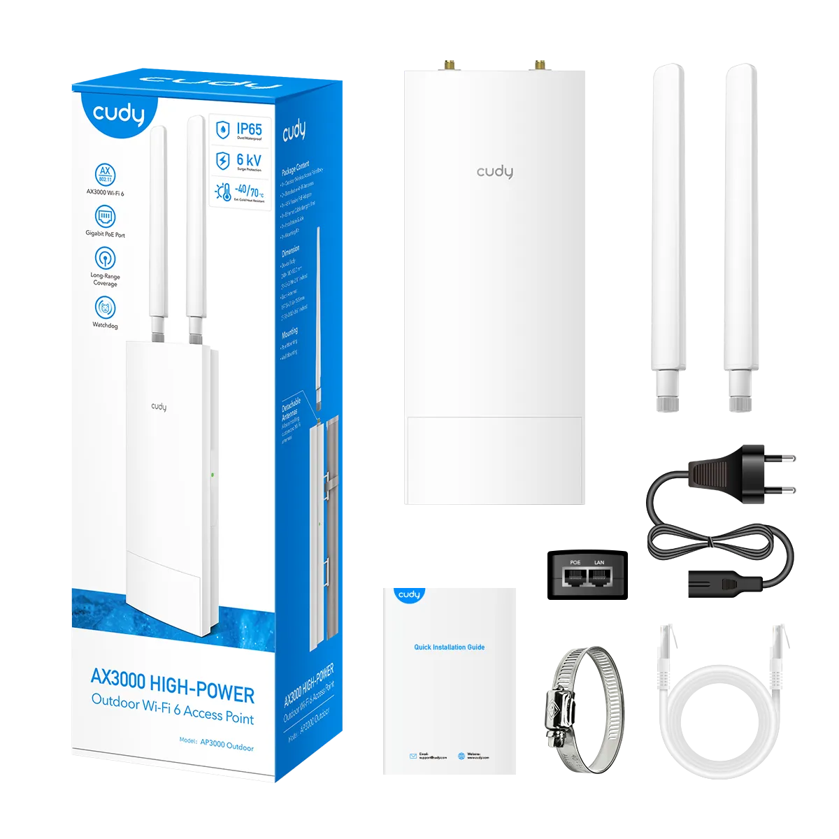 Indoor/Outdoor AX3000 High-Power Wi-Fi 6 Access Point - Image 6